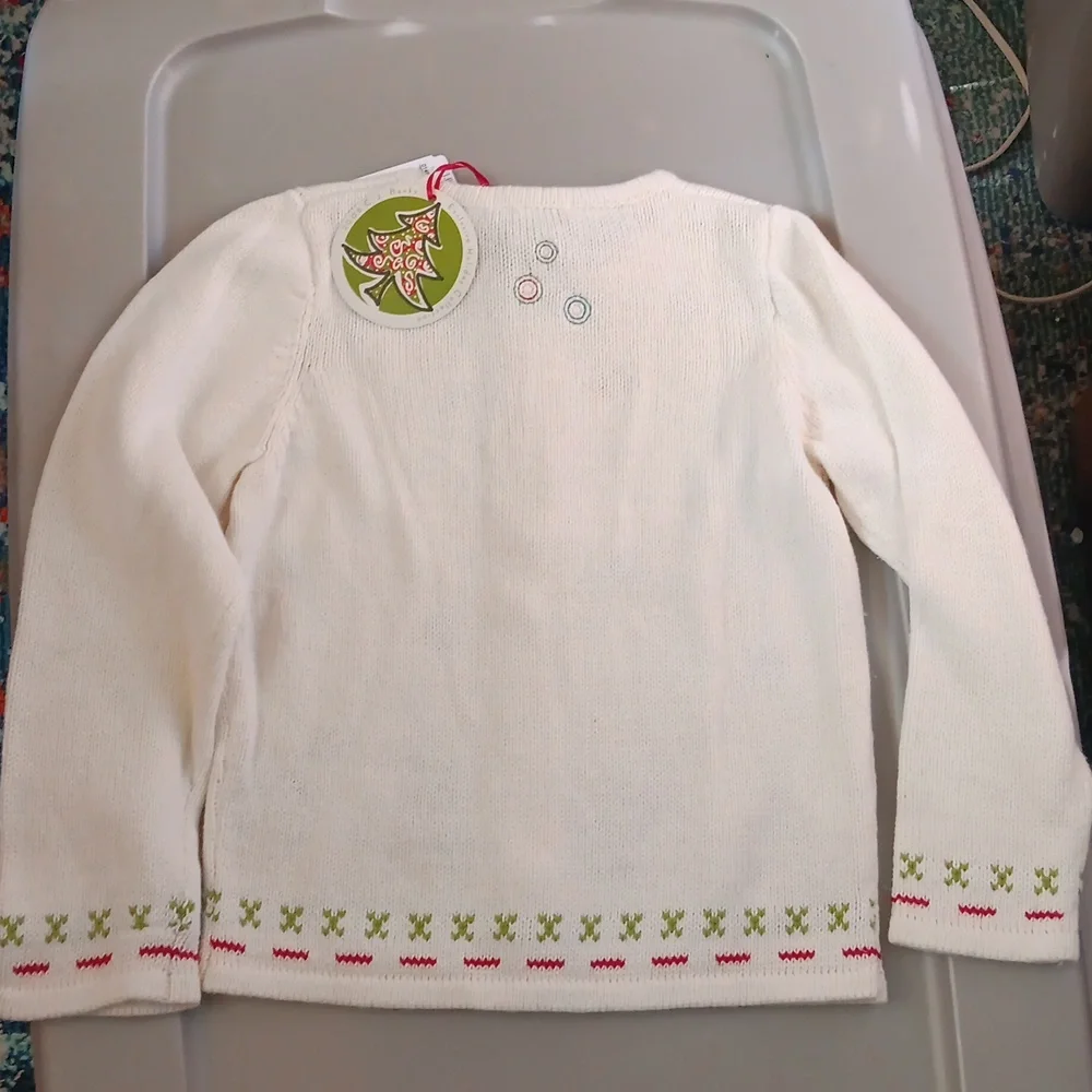 CJ Kids zip up christmas sweater